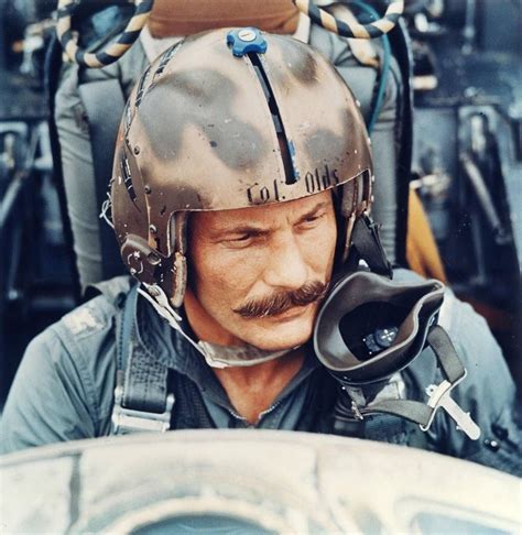 Ace Fighter Pilot During Wwii And Vietnam Col Robins Olds Is Pictured