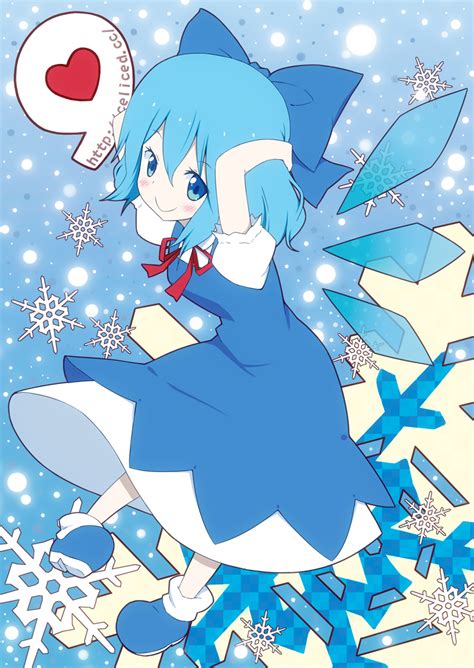 Safebooru 1girl Blue Eyes Blue Hair Bow Cirno Hair Bow Short Hair