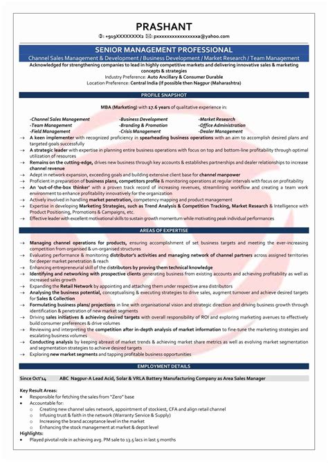 Management resume ideas cv for marketing fresher. 14 awesome resume format for mba marketing fresher (With ...