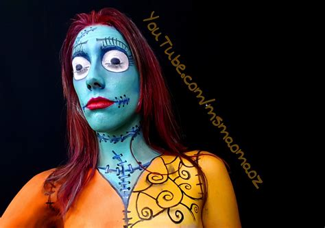 Sally From Nightmare Before Christmas Makeup Transformation 8 Steps