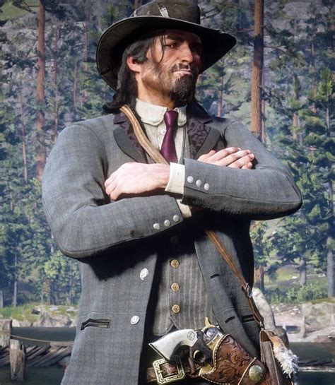 Look ✵these are outfits for john marston that were never officially included in the game but were dlc highlights of the first. John Marston Elegant Suit recreation from @mrsarthurmorgan ...