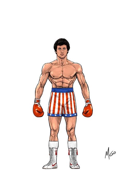 Page 01c Rocky Series Characters Illustrated By Mgo Rocky Balboa