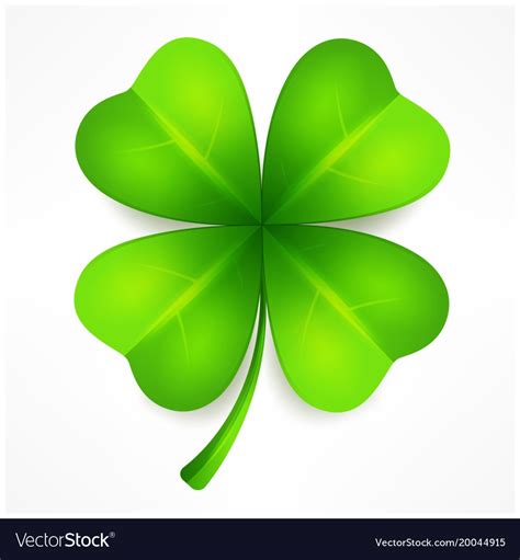 Lucky Clover Leaf Royalty Free Vector Image Vectorstock