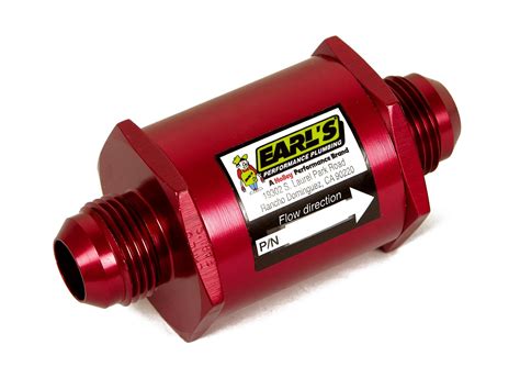 Earls Performance Inline Oil Filters 230316erl Free Shipping On