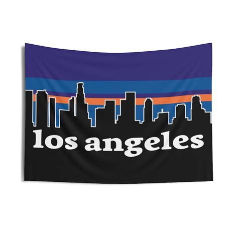 Los Angeles Wand Dekor Los Angeles California Banner La Etsy
