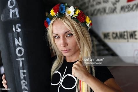 Leader Of Ukrainian Feminist Protest Group Femen Inna Shevchenko Photo D Actualité Getty Images