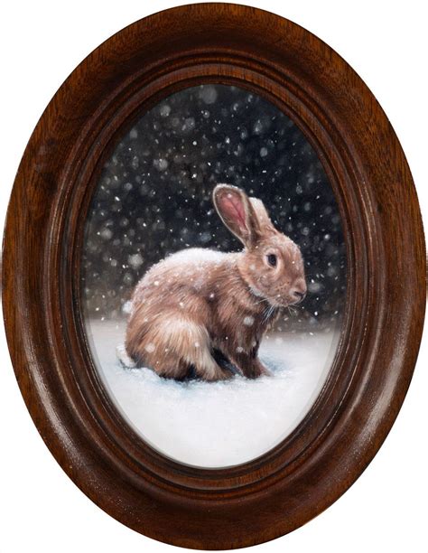 Portrait Artist Rabbit Painting Bunny Watercolor Animal Paintings