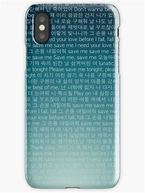 v geu soneul naemireojwo save me save me i need your love before i fall fall jin geu soneul naemireojwo save me save me i need. "BTS Save Me Lyrics Phone Case" iPhone Cases & Covers by ...