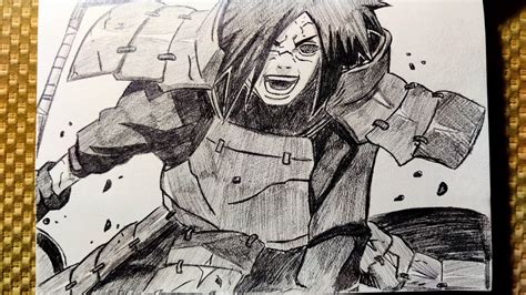 How To Draw Madara Uchiha Step By Step Pencil Drawing Naruto K