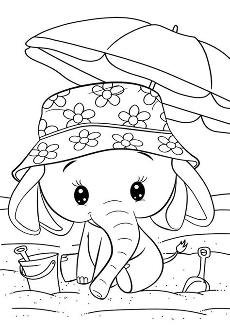 Elephant Coloring Pages Printable Giuseppe Meadows