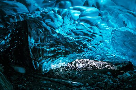 Glacial Ice Cave Full Hd Wallpaper And Background Image
