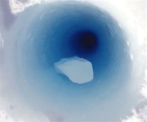 The Sound Ice Makes When Dropped Into A Borehole Isnt What Youd Expect