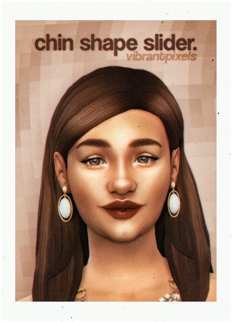 Слайдер формы подбородка Chin Shape Slider скачать для The Sims 4