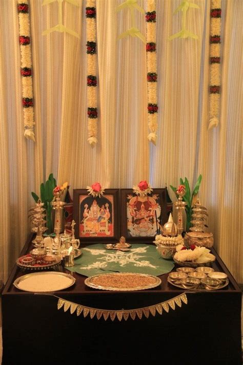 Depending on their economic status people decorate their mandirs with colorful lights, carved wood panels, marble, and even decorate your mandir in the traditional way with the modern touch. decor0109 | Diwali decorations at home, Ganapati ...