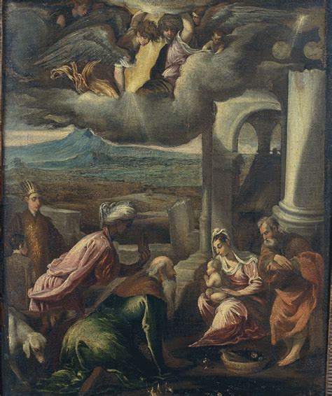 Adoration Of The Magi Workshop Of Da Ponte Jacopo Called Jacopo Bassano