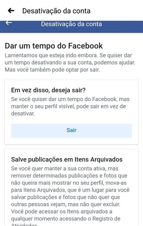 Como Desativar O Facebook Temporariamente