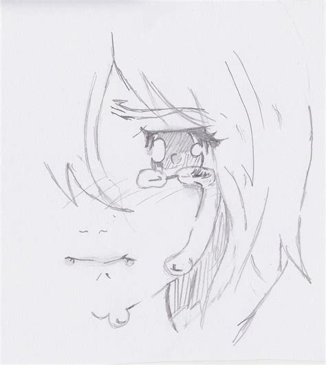 Sad Anime Girl Crying High Quality Drawing Drawing Skill