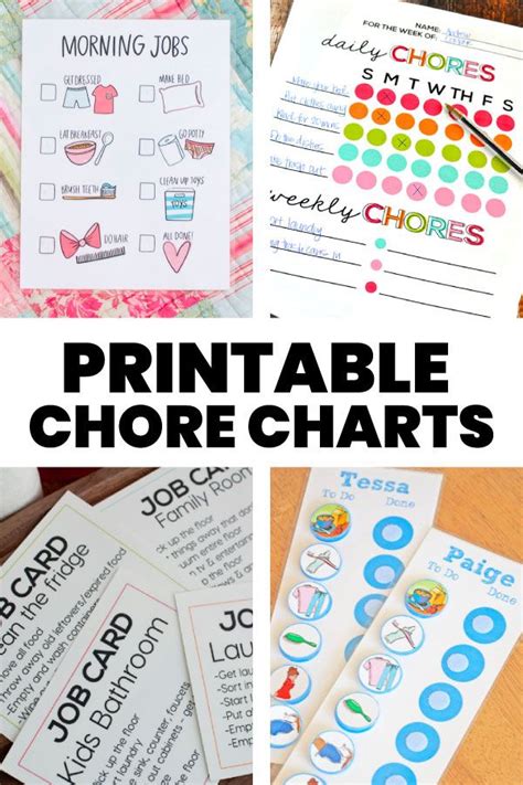 Chore Chart Ideas Chore Chart Chore Chart Kids Printable Chore Chart