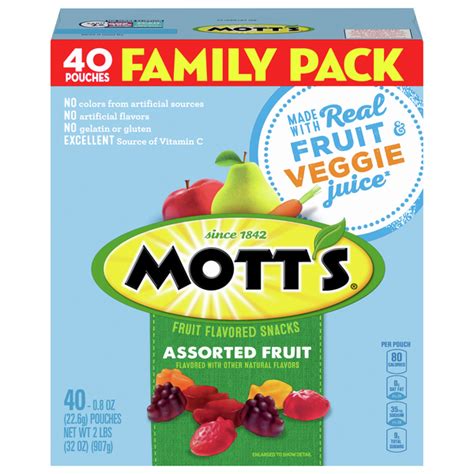 Save On Motts Fruit Flavored Snacks Assorted Fruit 40 Ct Order