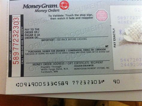 Where can i find the money order number? Money orders and the exact way to fill them out..