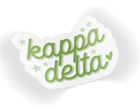 Kappa Delta Star Sticker Greek Gear