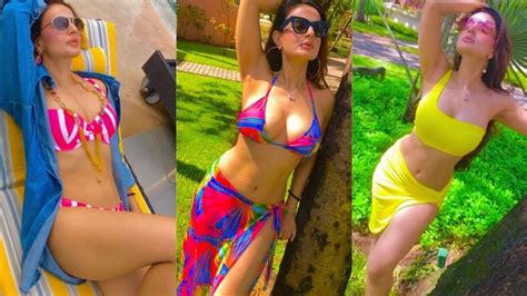 ameesha patel is hotness overloaded in latest photos flaunts her sexy figure in colourful