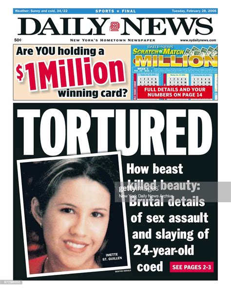 New York Daily News Front Page Dated Feb 28 Headlines Tortured How