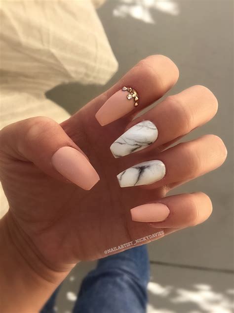 Cute Marble Acrylic Nail Designs Browse Through The Largest