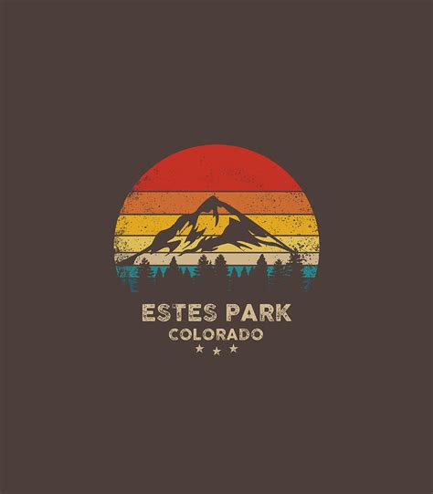 Vintage Estes Park Park Retro Souvenir Digital Art By Manolq Chant