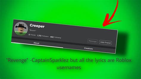 Revenge Captainsparklez But All The Lyrics Are Roblox Usernames