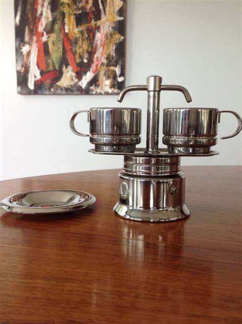 Espresso Coffee Maker And Cups Italian Inox By Myvintagecave On