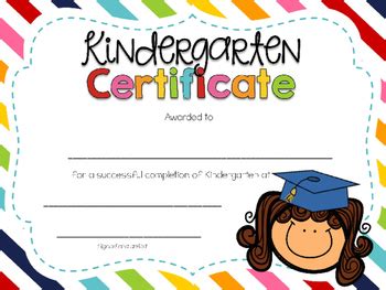 Editable Kindergarten Graduation Certificates by Kindergarten Daze