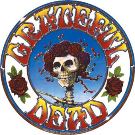 Grateful Dead Skull And Roses Logo Sticker Decal Rock Band Etsy