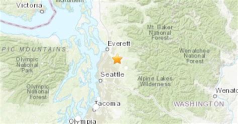 Seattle Earthquake Quake Rattles Washington State Today