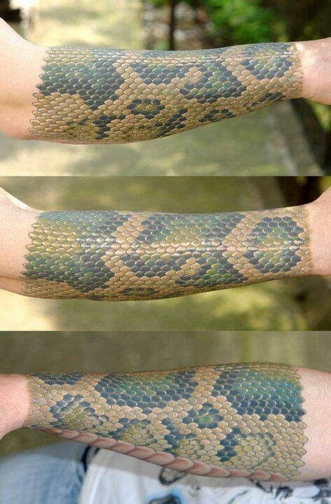Awesome Snake Skin Tattoo 3d Tattoos Badass Tattoos Body Art Tattoos