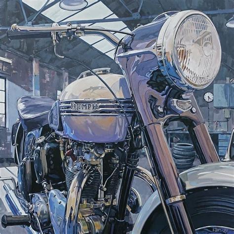 Biker Art Motorcycle Art Cafe Racer Honda Rebel Heart British Motorcycles Triumph