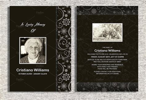 Printable Funeral Invitation 14 Examples Format Pdf Examples