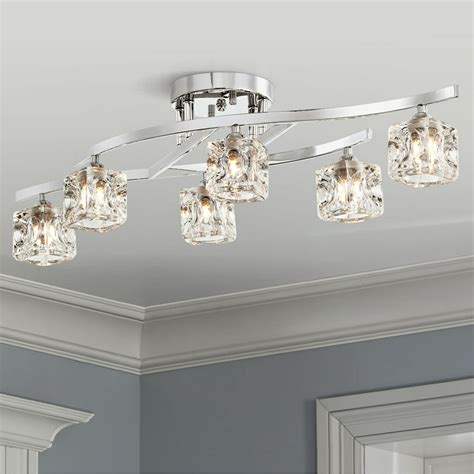 Possini Euro Design Modern Ceiling Light Semi Flush Mount Fixture