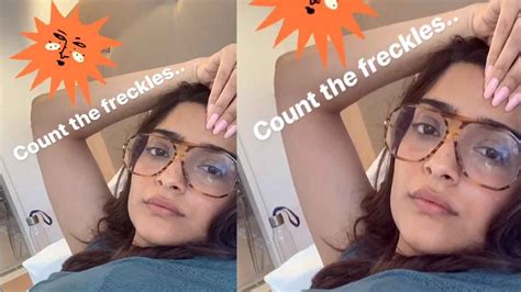 Sonam Kapoor Shares Another No Makeup Look Flaunting Her Freckles
