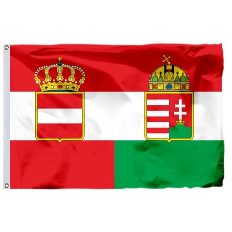 Austria Hungary War Flag 1918 150x90cm 3x5ft 120g 100d Polyester