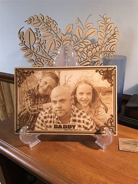 Laser Engraved Photos In Wood Turner Laser Engraving