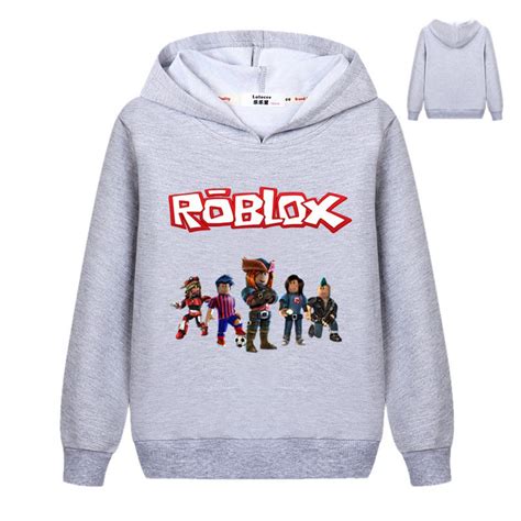 5 Colors Newest Cartoon Roblox Red Nose Day Sweatshirts Kids Baby Boys