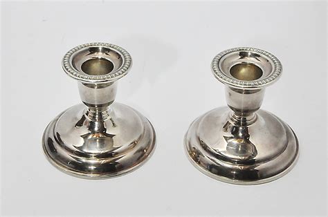 Birks Silver Regency Plate Candlestick Holders Canada Ep Etsy Canada