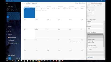 Best calendar app for microsoft users. Windows 10 calendar app show week numbers - YouTube