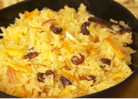 Zarda Sweet Saffron Rice Ecurry The Recipe Blog