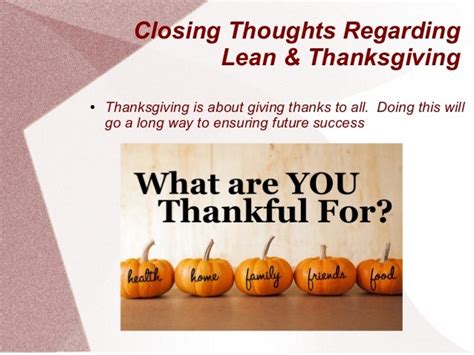 Lean Thanksgiving