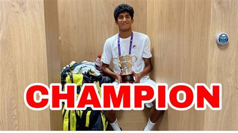 Congratulations Indian Origin Samir Banerjee Is Jr Wimbledon Champion Iwmbuzz