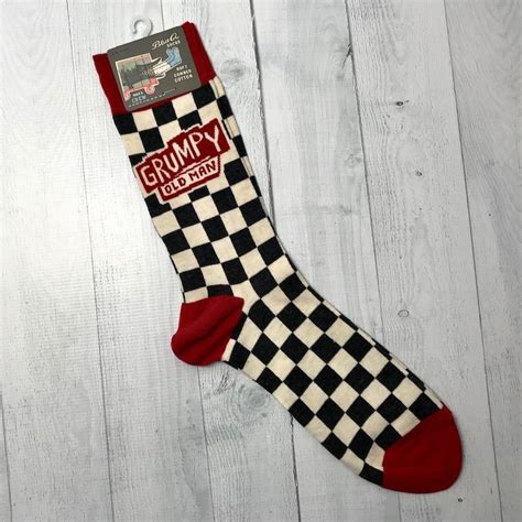 You'll receive email and feed alerts when new items arrive. Grumpy Old Man Men's Crew Socks - Silver in the City
