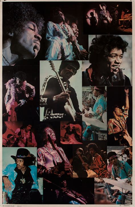 Jimi Hendrix Collage David Pollack Vintage Posters