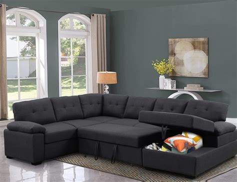 Buy er Couches for Living Room Fabric Sectional Sofa 6 Seater Couch